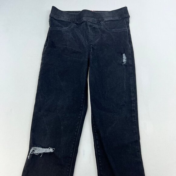 SPANX by Sara Blakely Womens Pull On Skinny Jeans Faded Black Size Small - Picture 2 of 9